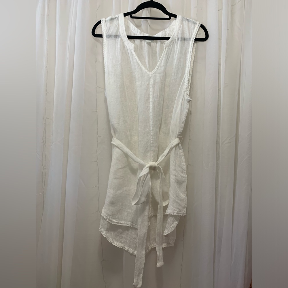 Sundance Linen Tie Wast Blouse